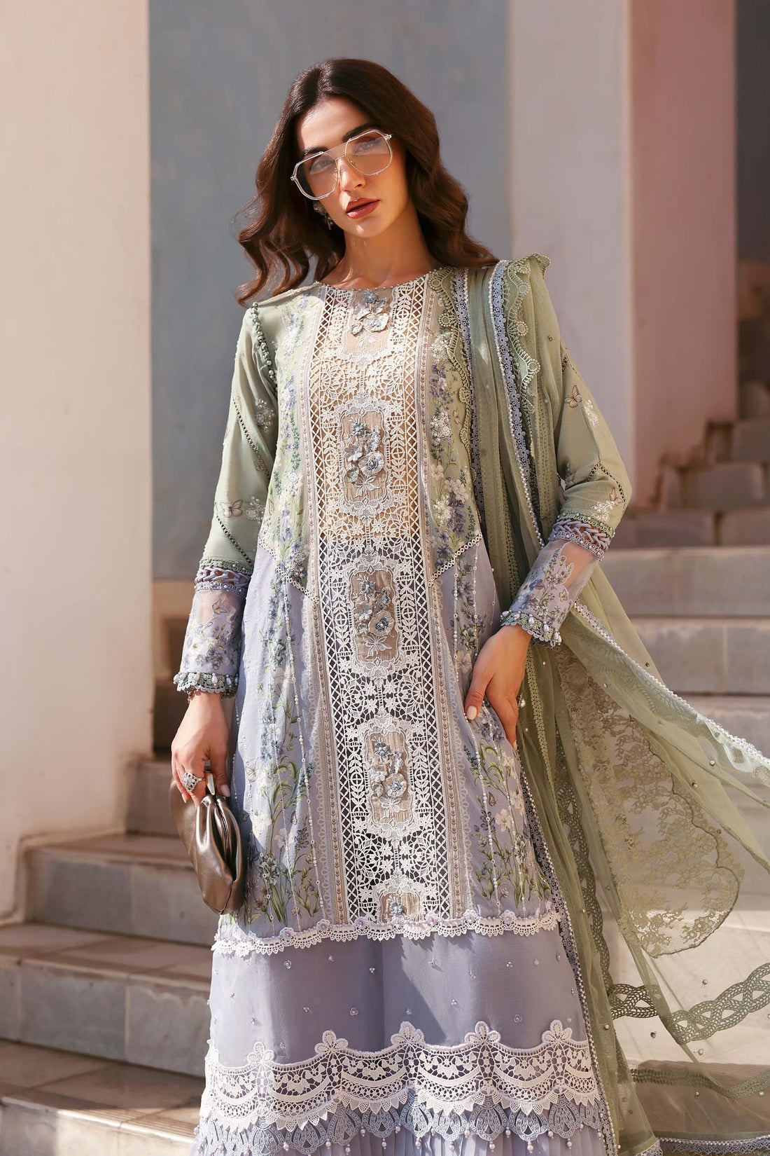 Maria.B Luxury Lawn Unstitched Embroidered D-2606-B