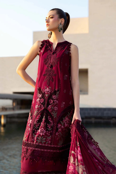 Maria.B Luxury Lawn Unstitched Embroidered D-26011-B