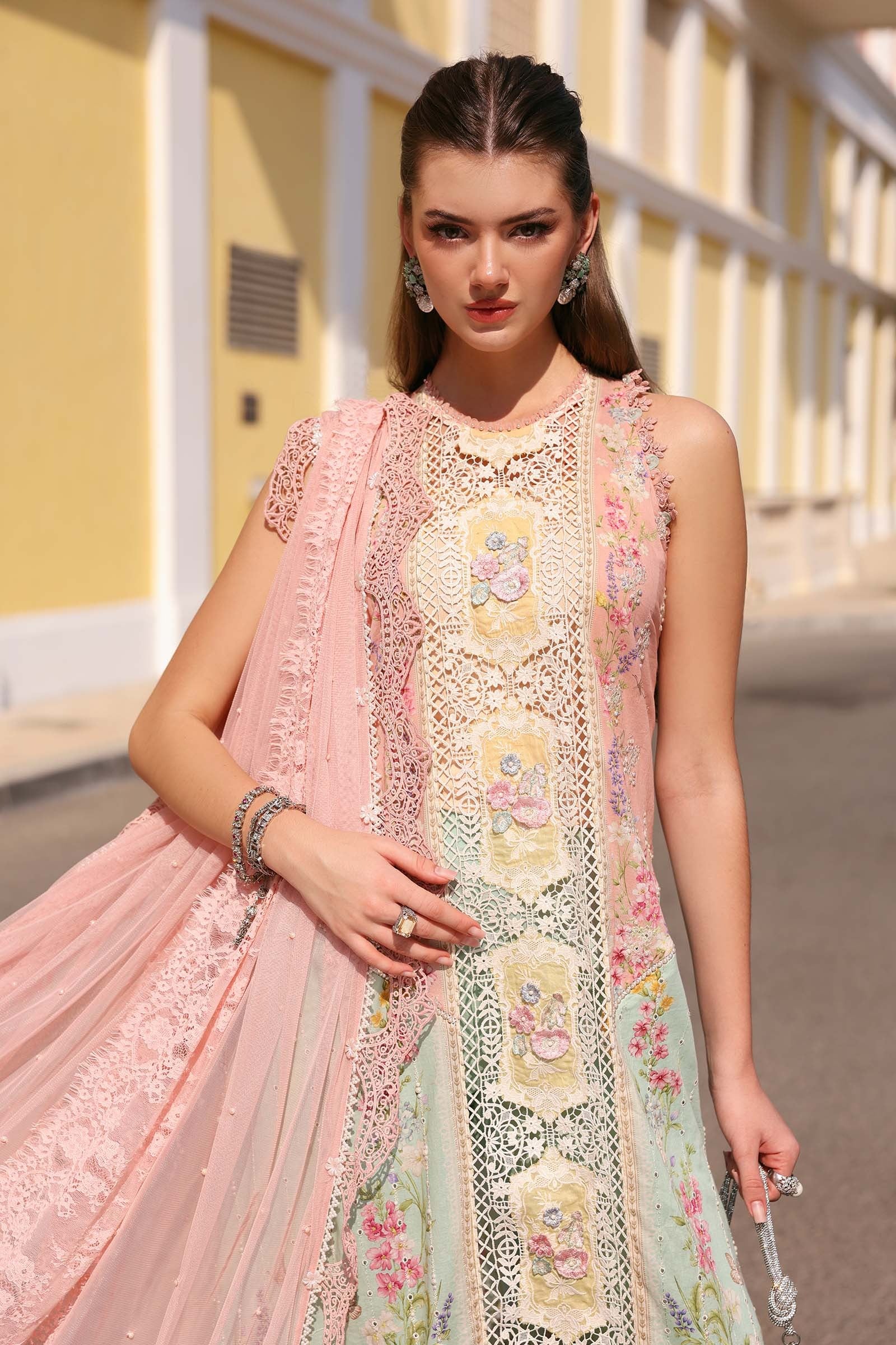 Maria.B Luxury Lawn Unstitched Embroidered D-2606-A