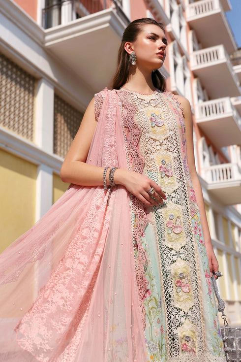 Maria.B Luxury Lawn Unstitched Embroidered D-2606-A