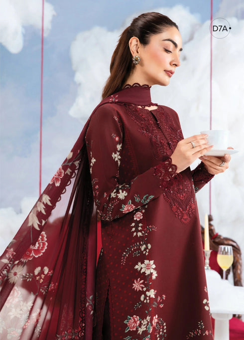 Maria.B M.Basics Embroidered Lawn Unstitched 3Pc Suit MB-07A