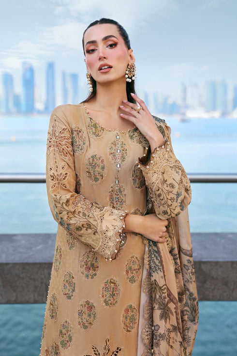 Maria.B Luxury Lawn Unstitched Embroidered D-2605-A