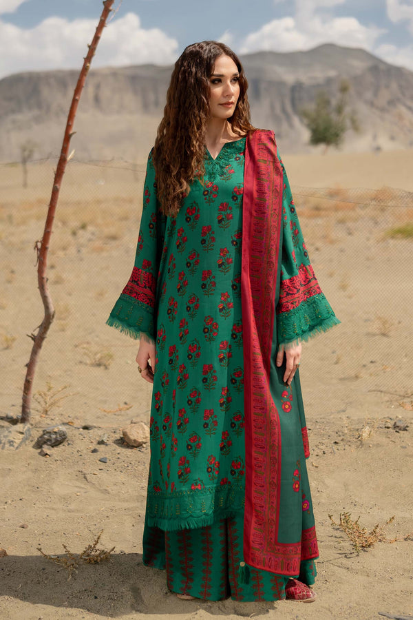 M Basics By Maria B Printed Linen Suits Unstitched 3 Piece MB24MBW 2B - Winter Collection