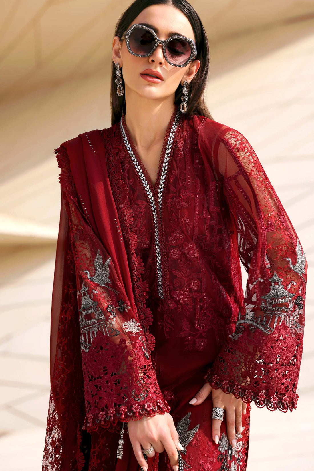 Maria.B Luxury Lawn Unstitched Embroidered D-2607-A
