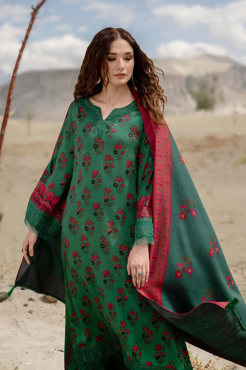 M Basics By Maria B Printed Linen Suits Unstitched 3 Piece MB24MBW 2B - Winter Collection
