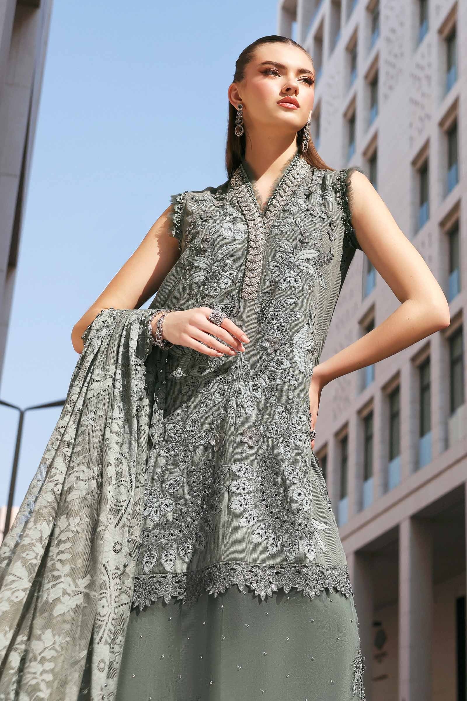 Maria.B Luxury Lawn Unstitched Embroidered D-2603-B