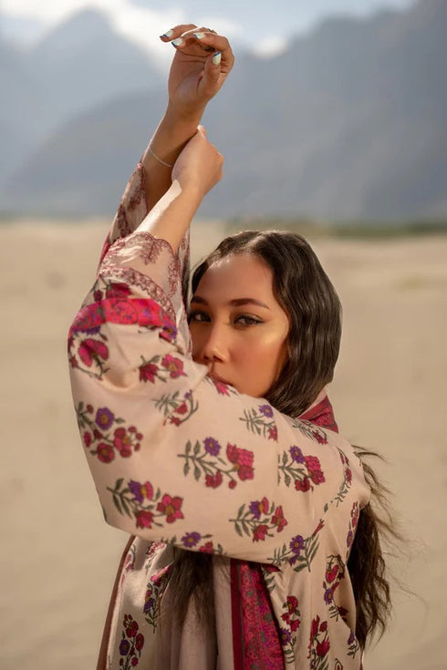 M Basics By Maria B LINEN Printed Suits Unstitched 3 Piece MB24MBW 2A - Winter Collection