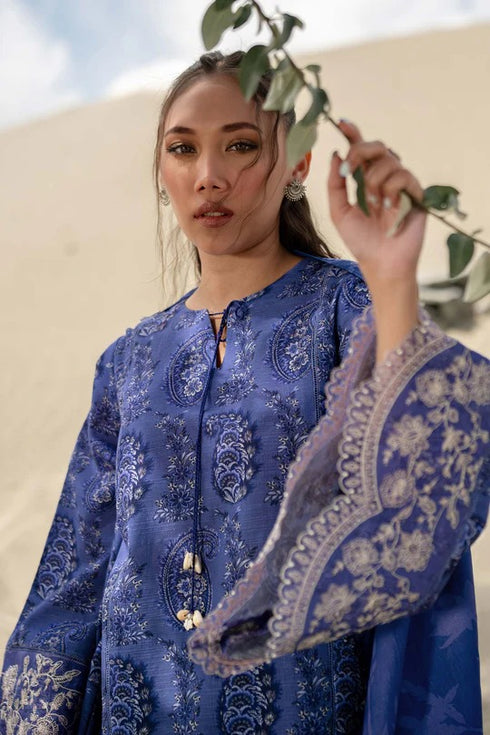 M Basics By Maria B Printed Khaddar Suits Unstitched 3 Piece MB24MBW 8A - Winter Collection