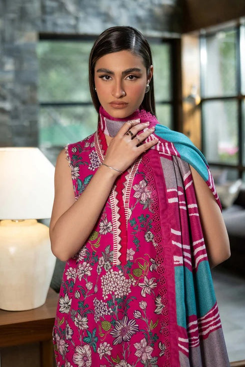 M Basics By Maria B Printed Khaddar Suits Unstitched 3 Piece MB24MBW 4A - Winter Collection