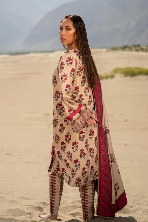 M Basics By Maria B LINEN Printed Suits Unstitched 3 Piece MB24MBW 2A - Winter Collection
