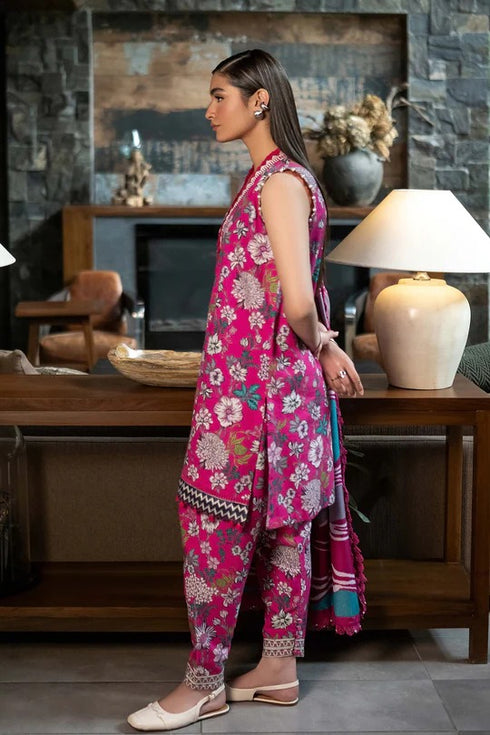 M Basics By Maria B Printed Khaddar Suits Unstitched 3 Piece MB24MBW 4A - Winter Collection