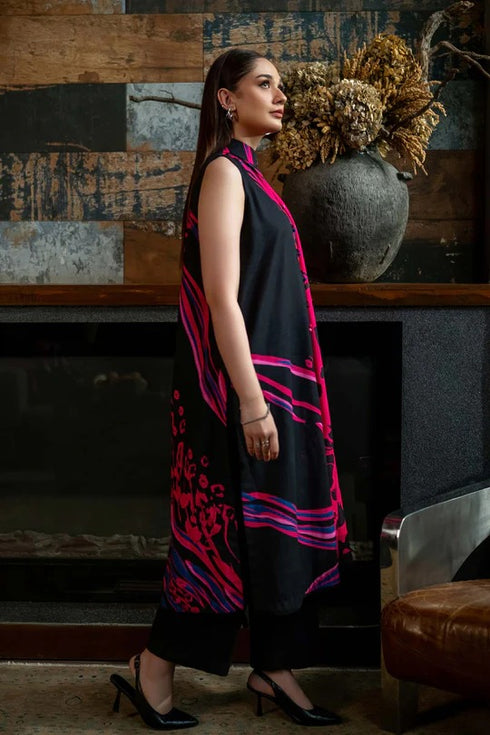 M Basics By Maria B Printed Khaddar Suits Unstitched 3 Piece MB24MBW 10B - Winter Collection