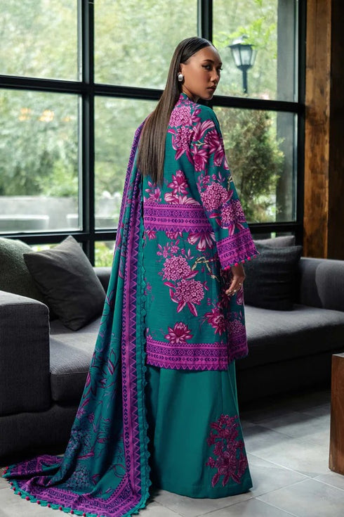 M Basics By Maria B Printed Khaddar Suits Unstitched 3 Piece MB24MBW 3B - Winter Collection