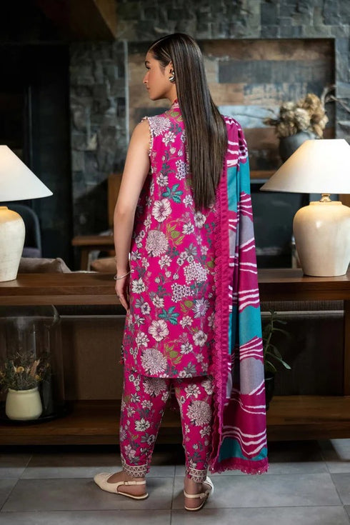 M Basics By Maria B Printed Khaddar Suits Unstitched 3 Piece MB24MBW 4A - Winter Collection