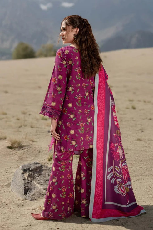 M Basics By Maria B Printed Khaddar Suits Unstitched 3 Piece MB24MBW 5A - Winter Collection