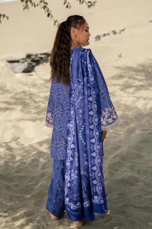 M Basics By Maria B Printed Khaddar Suits Unstitched 3 Piece MB24MBW 8A - Winter Collection