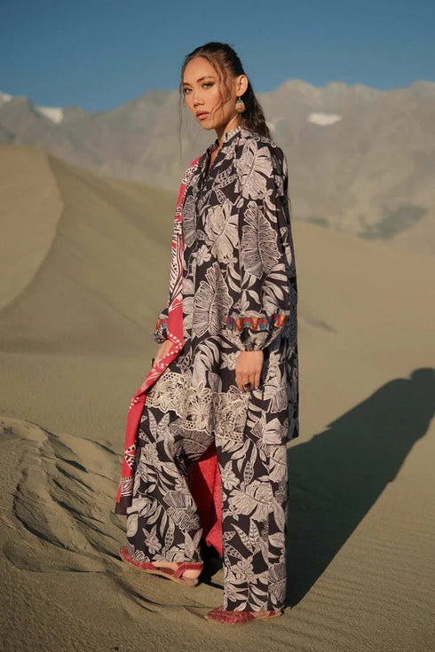 M Basics By Maria B Printed Khaddar Suits Unstitched 3 Piece MB24MBW 9b - Winter Collection