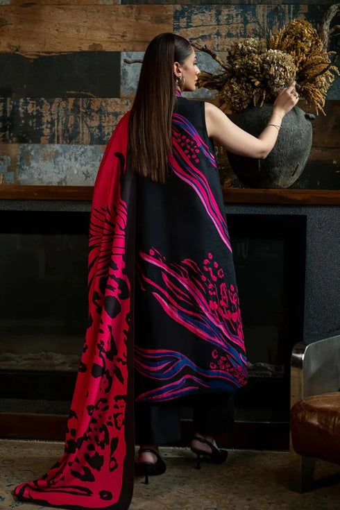 M Basics By Maria B Printed Khaddar Suits Unstitched 3 Piece MB24MBW 10B - Winter Collection