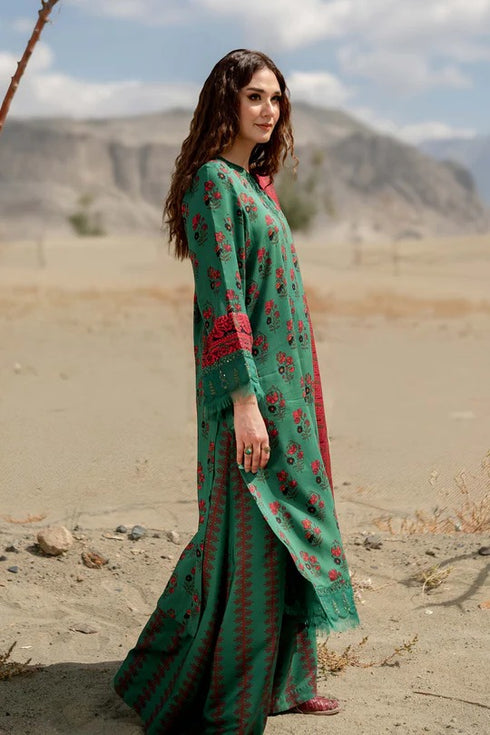 M Basics By Maria B Printed Linen Suits Unstitched 3 Piece MB24MBW 2B - Winter Collection