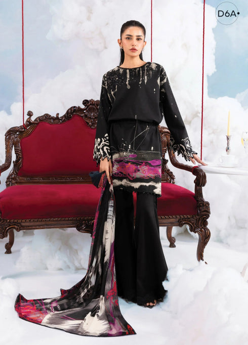 Maria.B M.Basics Embroidered Lawn Unstitched 3Pc Suit MB-06A