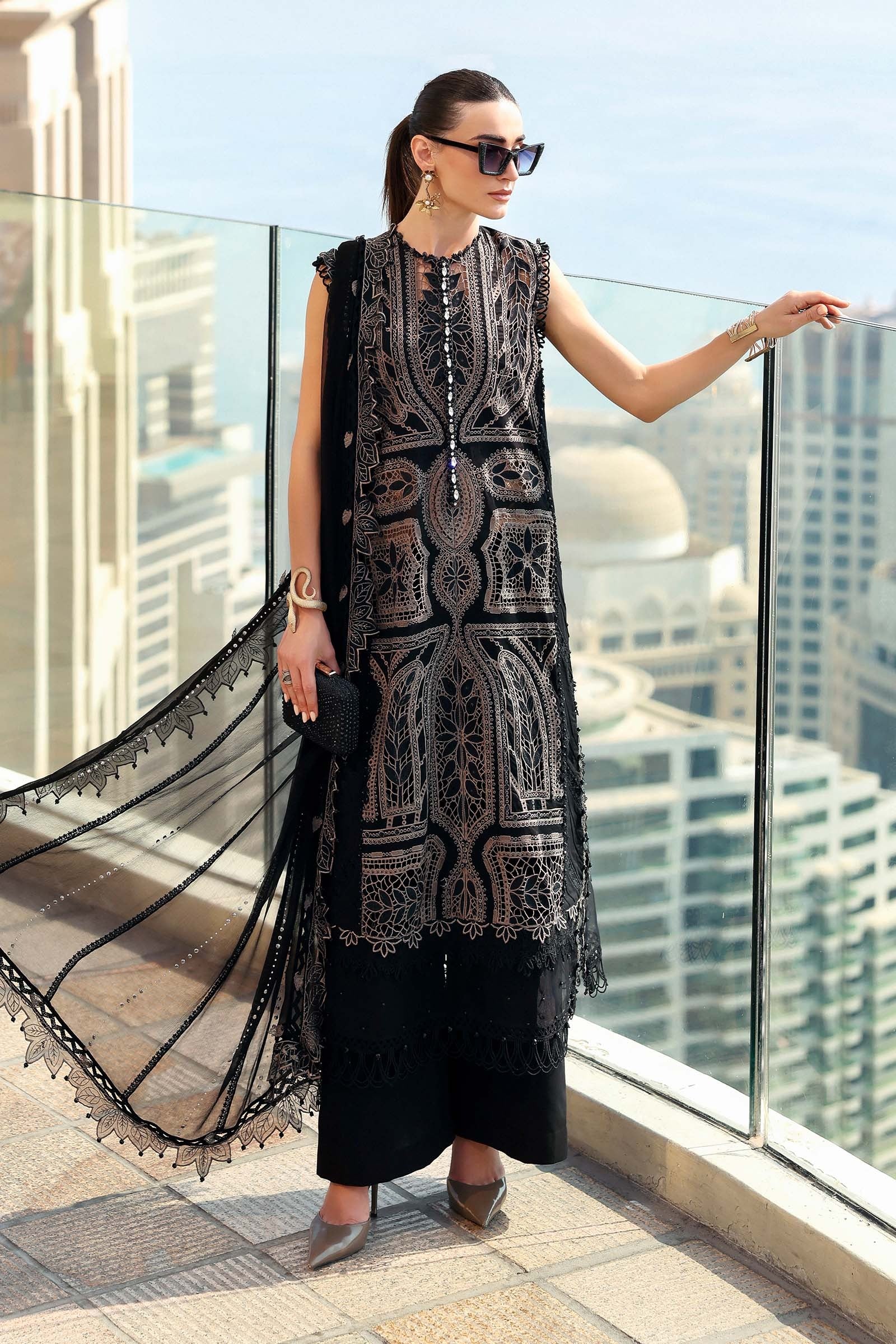 Maria.B Luxury Lawn Unstitched Embroidered D-2608-B