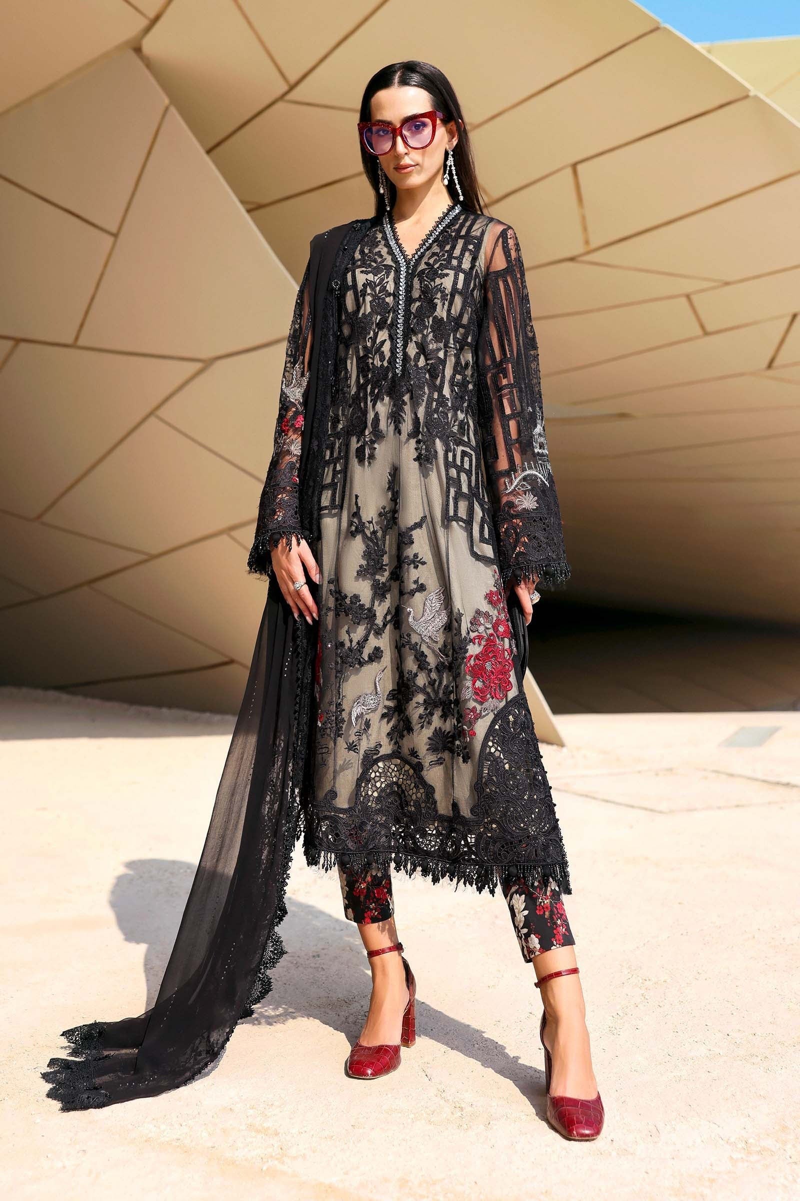 Maria.B Luxury Lawn Unstitched Embroidered D-2607-B