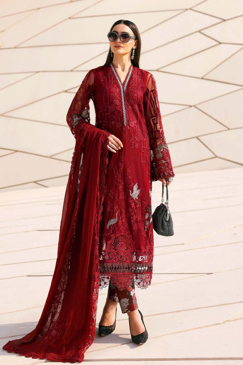 Maria.B Luxury Lawn Unstitched Embroidered D-2607-A