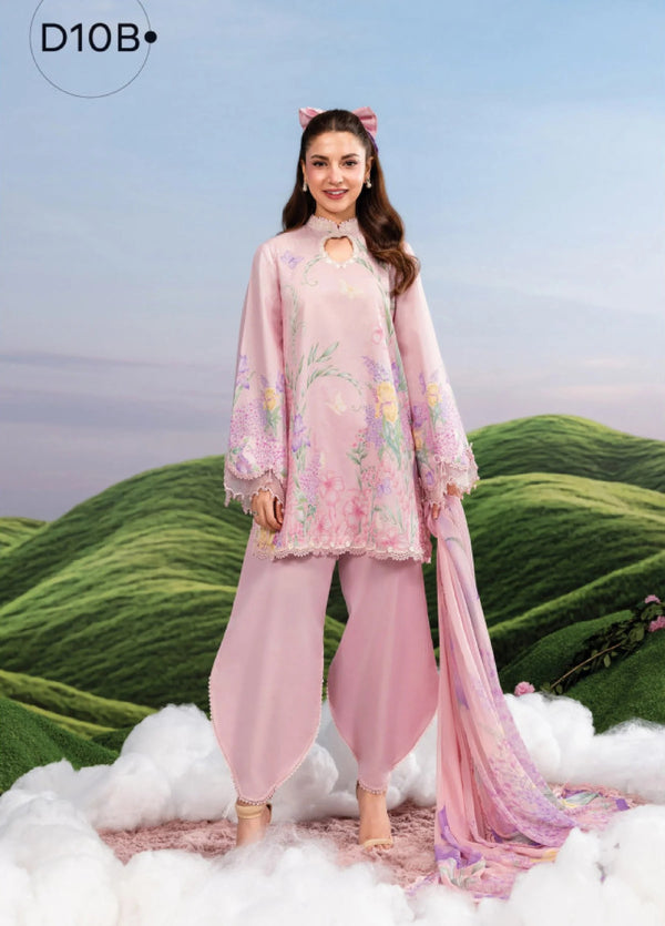 Maria.B M.Basics Embroidered Lawn Unstitched 3Pc Suit MB-10B