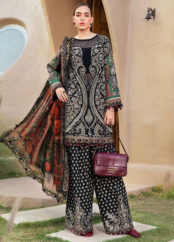 M Prints by Maria B Embroidered Suits Unstitched 3 Piece MB25MP 12B - Summer Collection