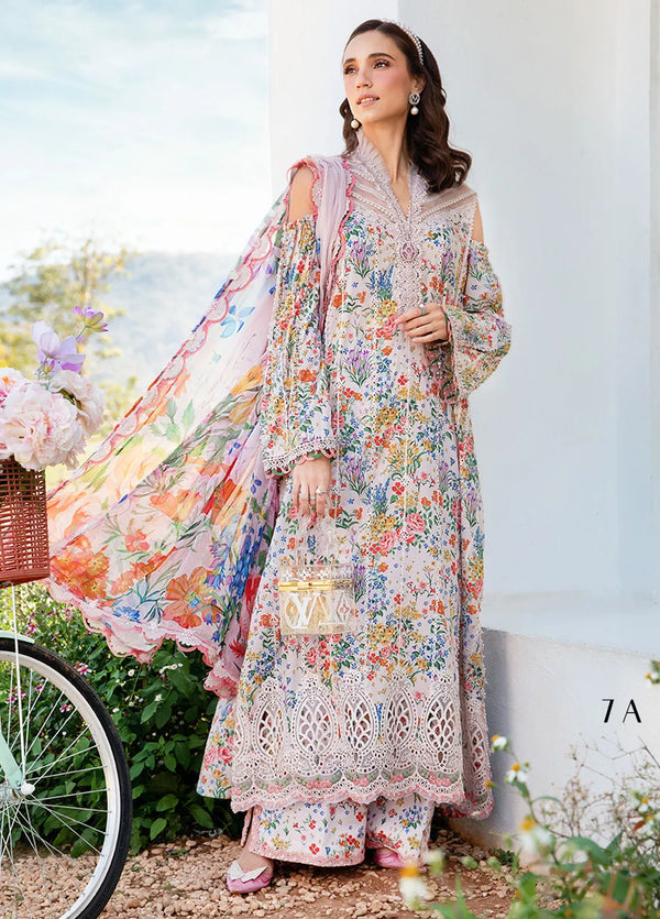 M Prints by Maria B Embroidered Suits Unstitched 3 Piece MB25MP 7A - Summer Collection