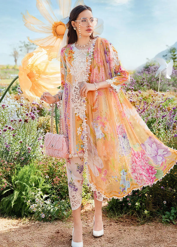 M Prints by Maria B Embroidered Suits Unstitched 3 Piece MB25MP 9A - Summer Collection