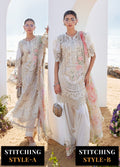 Maria B Embroidered Lawn Suits Unstitched 3 Piece MB25LL D-07 - Summer Collection