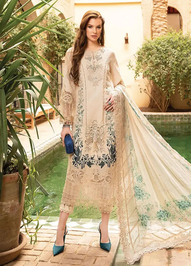 Maria B Embroidered Suits Unstitched 3 Piece MB24LL 14B