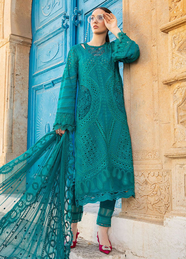 Maria B Embroidered Suits Unstitched 3 Piece MB24LL 2A - Luxury Lawn Collection