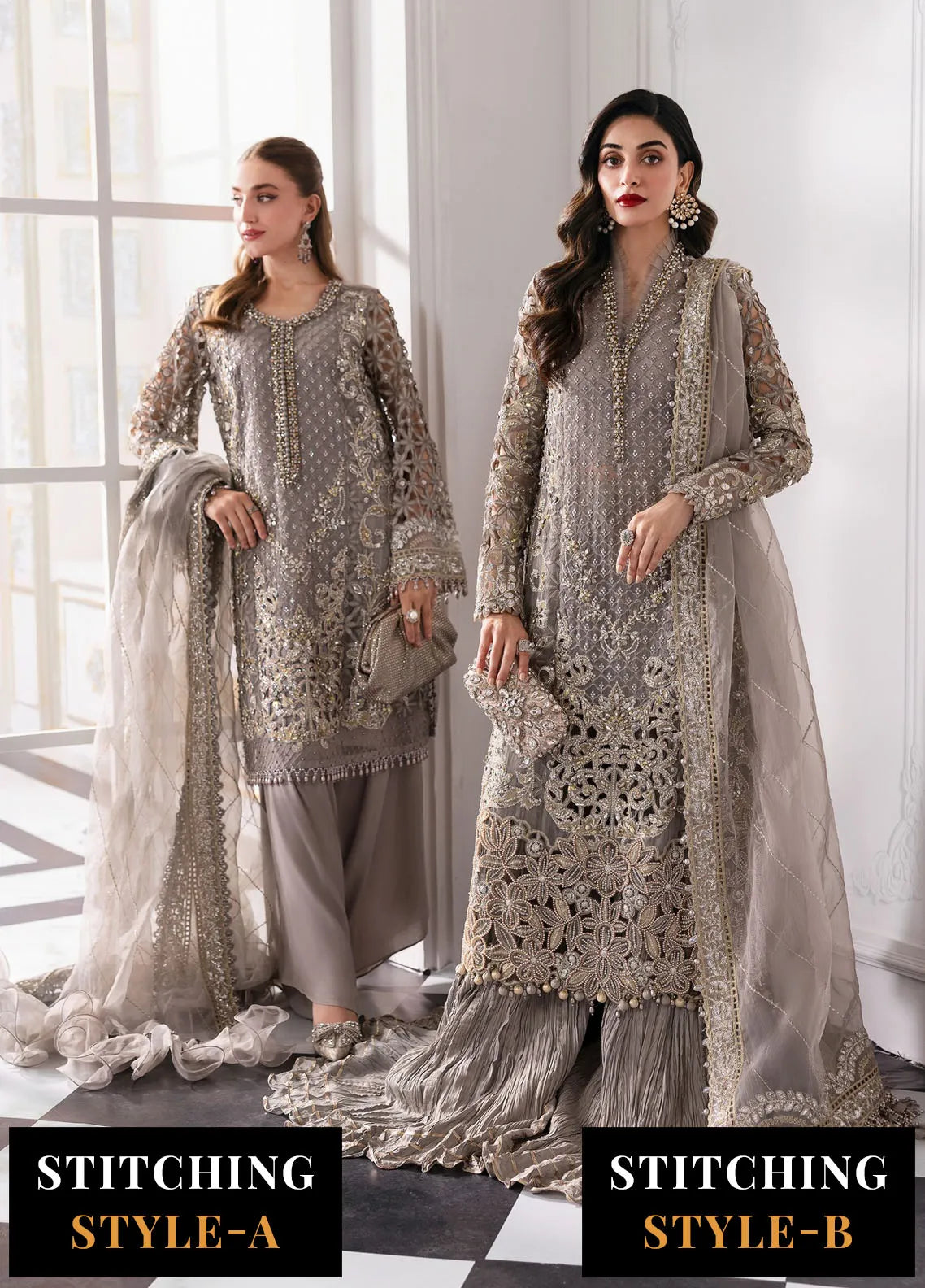 Mbroidered by Maria B Embroidered Suits Unstitched 3 Piece MB25MF D-06 - Formals Collection