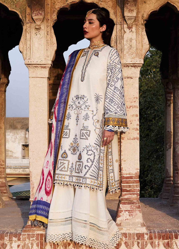 Nirmal by Hussain Rehar Embroidered Lawn Suits Unstitched 3 Piece HRR25NL Motia - Summer Collection