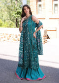 Noor By Saadia Asad Embroidered Chiffon Suits Unstitched 3 Piece NSA23SL D8 - Luxury Collection
