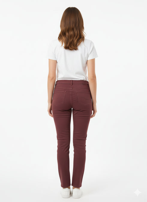 Jeffrey and Paula Classic Fit Dark Wash Jeans with Zip Detail