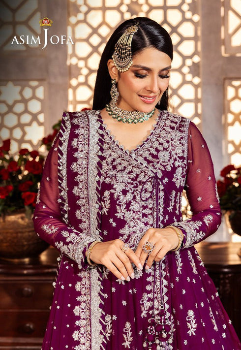 ASIM JOFA AJJJD-01 EMBROIDERED CHIFFON 3 PCS