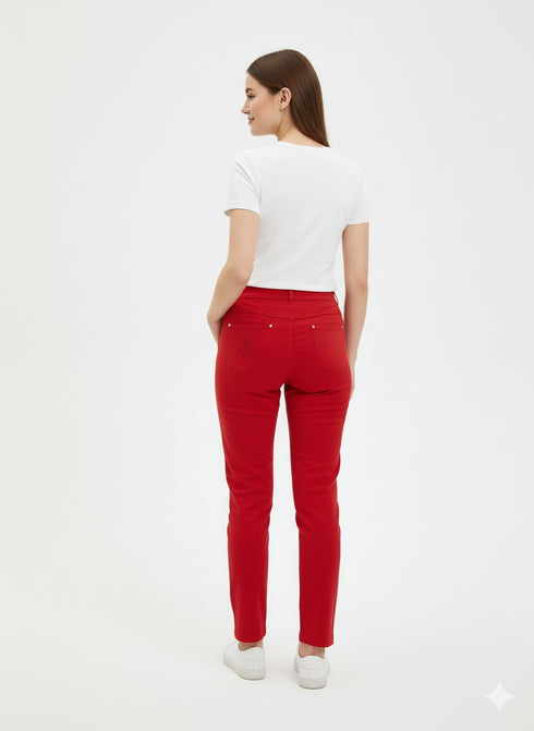 Bleu Bonheur Women Red Jeans