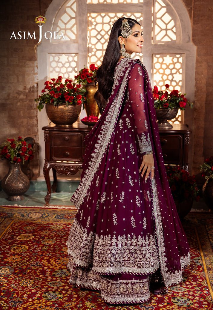 ASIM JOFA AJJJD-01 EMBROIDERED CHIFFON 3 PCS