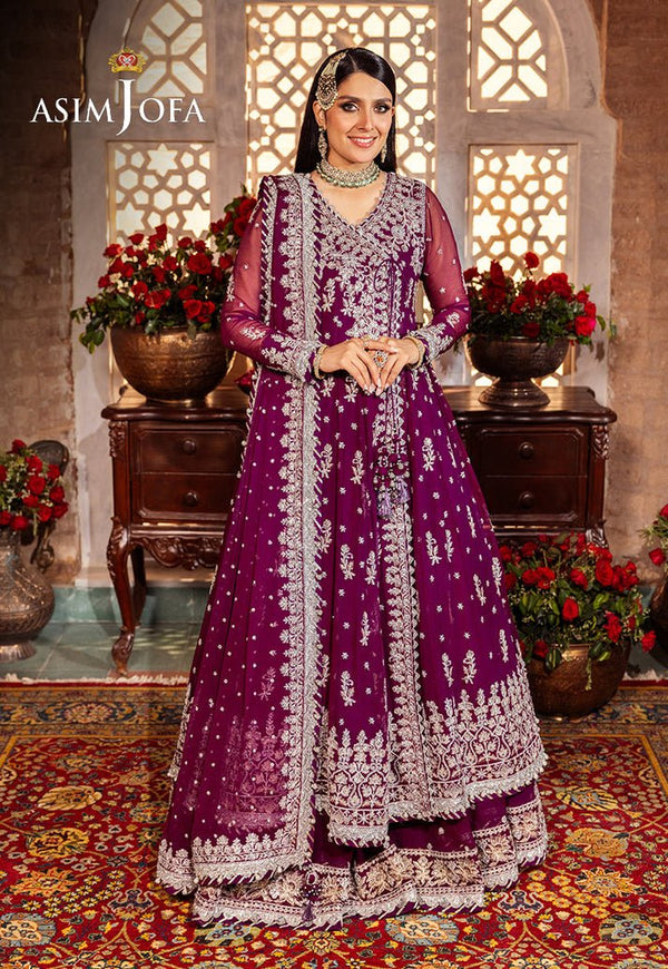 ASIM JOFA AJJJD-01 EMBROIDERED CHIFFON 3 PCS
