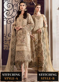 Sateen By Maria B Embroidered Cotton Suits Unstitched 3 Piece MB23ST D-12 - Luxury Collection