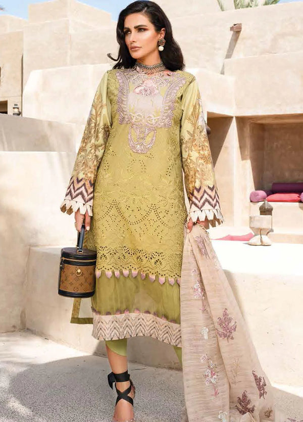 Shiza Hassan Embroidered Lawn Suits Unstitched 3 Piece SH21LL 07-A ARIANA - Luxury Collection