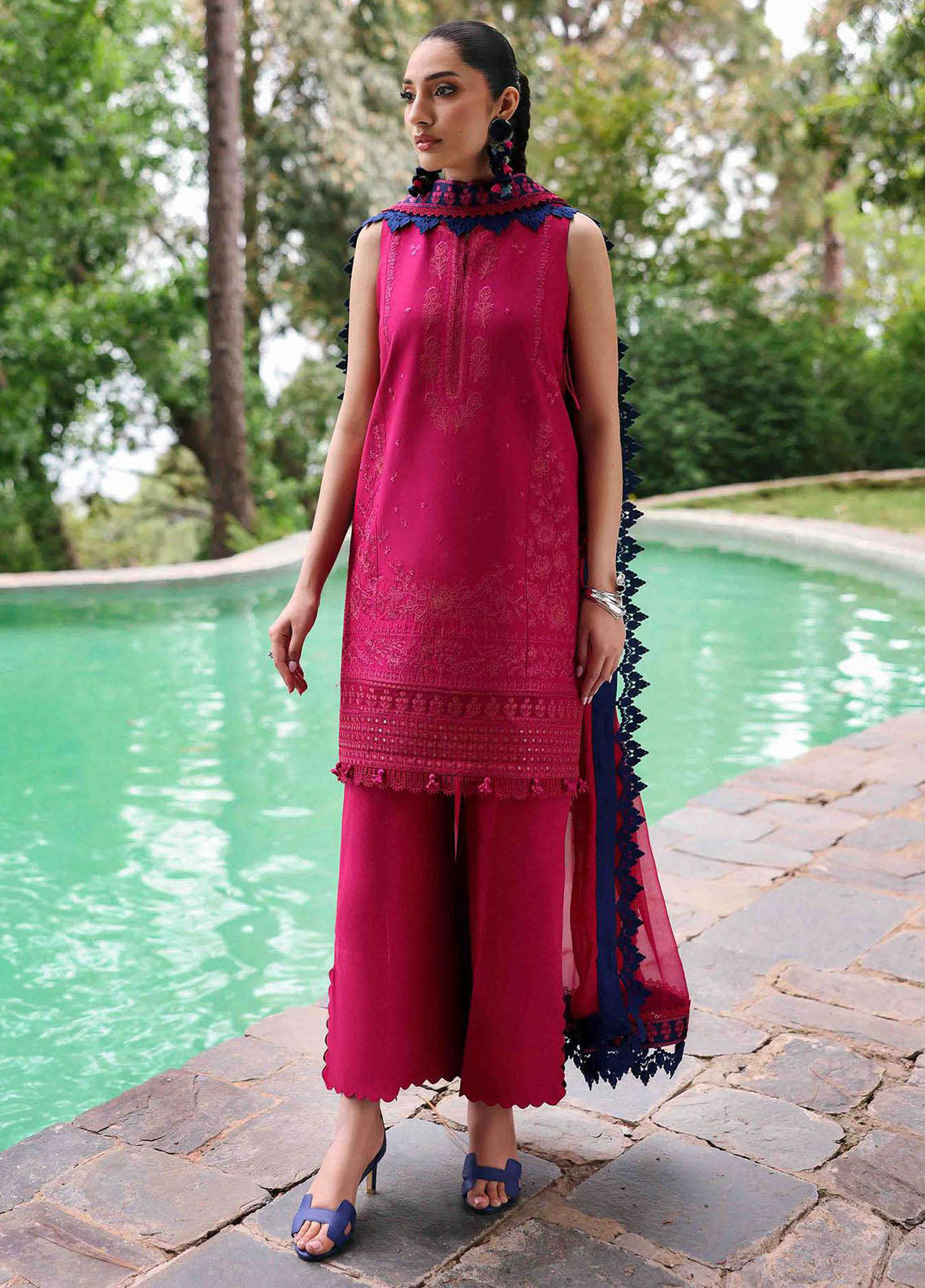 Talia by Republic Womenswear Embroidered Lawn Suits Unstitched 3 Piece RW25TL D-4 B Lysa - Summer Collection