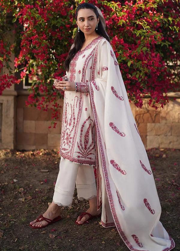 Zaha Embroidered Lawn Suits Unstitched 3 Piece ZL24-09A - Summer Collection