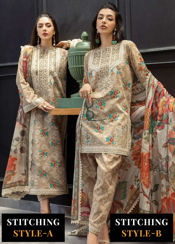 Zainab Chotani Embroidered Lawn Suits Unstitched 3 Piece ZC25TL D-03 Aymah - Summer Collection