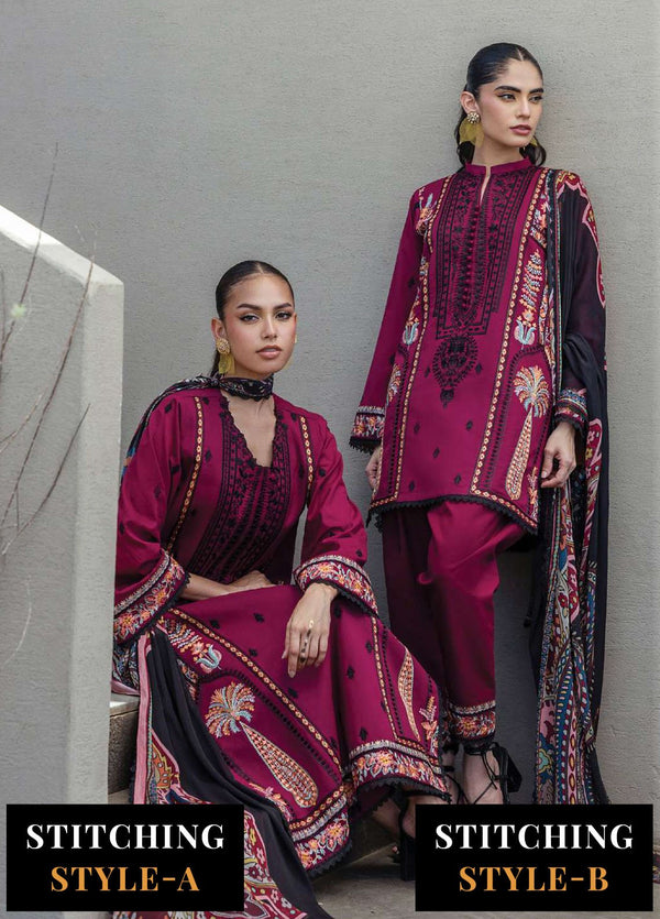 Zainab Chotani Embroidered Lawn Suits Unstitched 3 Piece ZC25TL D-12 Mahay - Summer Collection