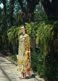 AUJ Embroidered Lawn Unstitched 3 Piece Suit Fleur De Luxe D11 - Luxury Collection