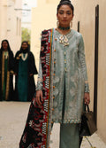 Elan Embroidered Lawn Suit Unstitched 3 Piece EL22S EL22-03A QISTINA - Summer Collection